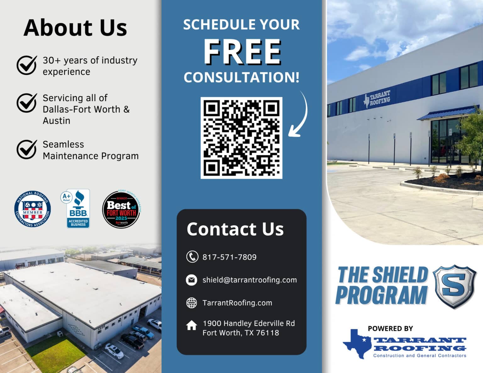 The Shield Program for Commercial Roofs | Tarrant Roofing